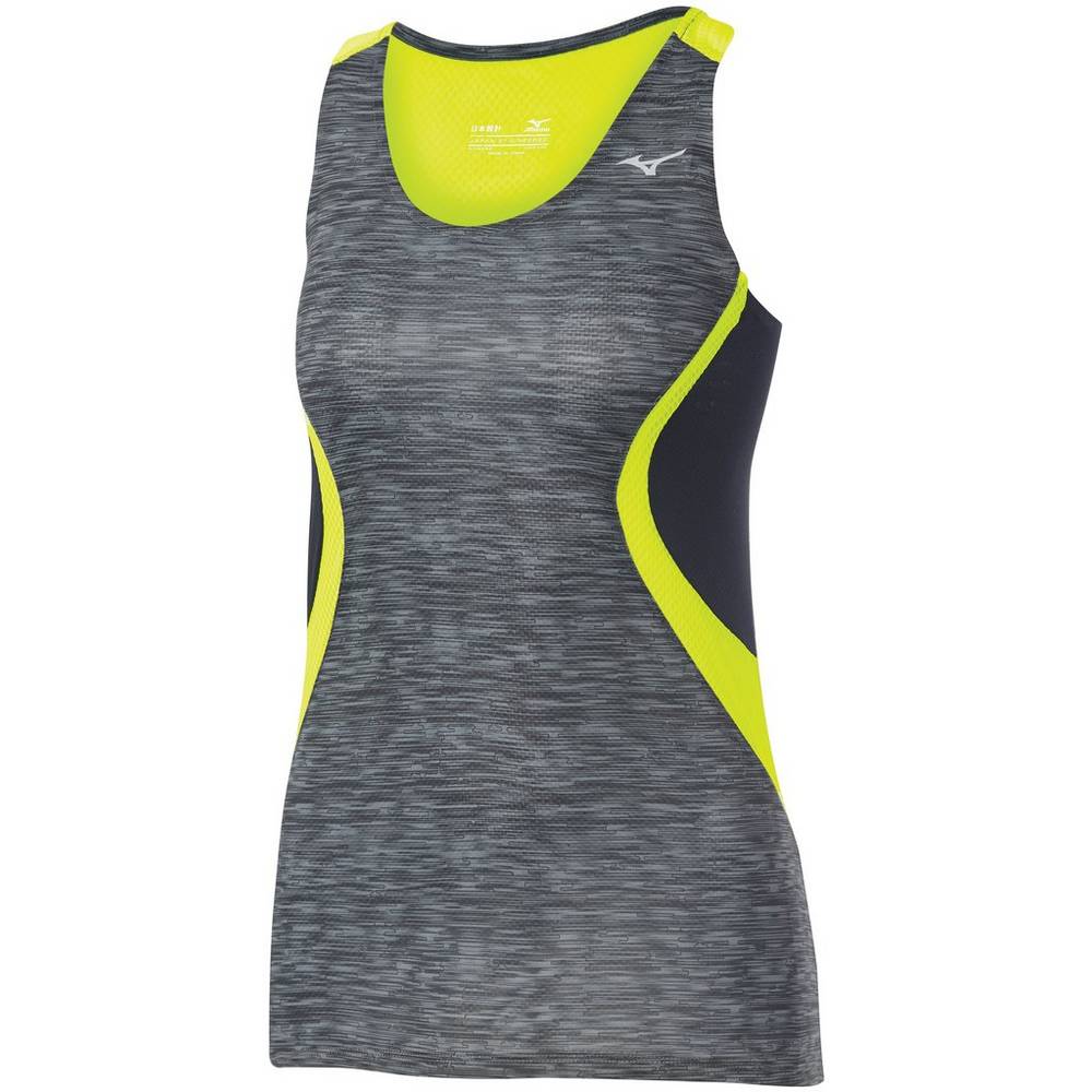 Damske Tank Top Mizuno Aero Bezecke Čierne Vypredaj WZHE13064